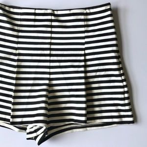 Free People Striped High Waisted Short